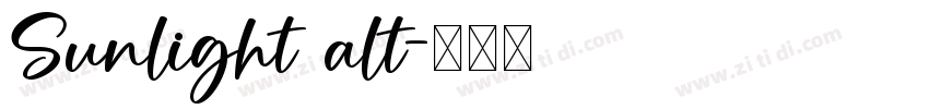 Sunlight alt字体转换